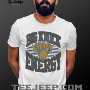 Big Knick Energy Basketball Badge NY Knicks Double Logo TShirt