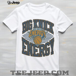 Big Knick Energy Basketball Badge NY Knicks Double Logo TShirt