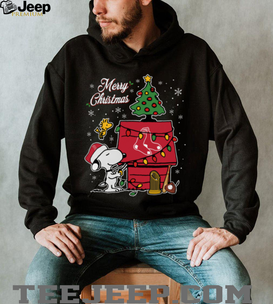 Boston Red Sox Merry Christmas Snoopy Baby T Shirt Holiday Baseball Tee Boston Red Sox Merry Christmas Snoopy Baby T Shirt Holiday Baseball Tee