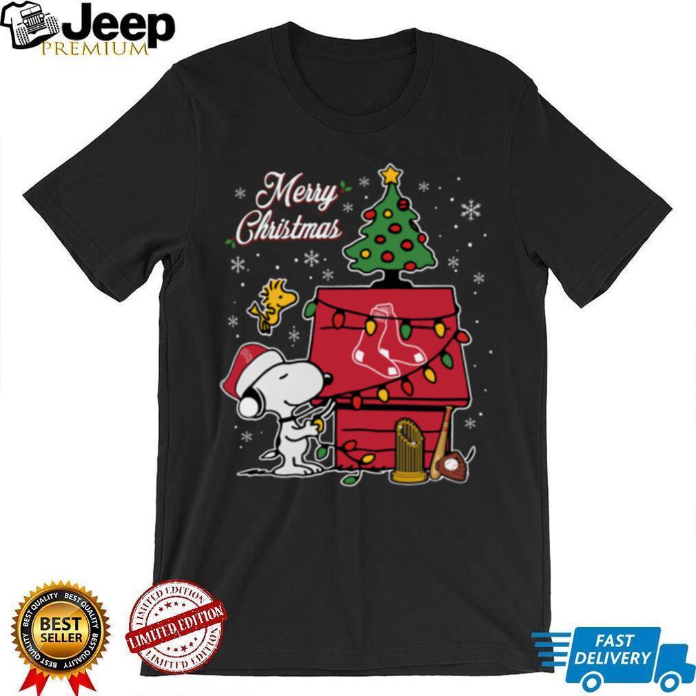 Boston Red Sox Merry Christmas Snoopy Baby T Shirt Holiday Baseball Tee Boston Red Sox Merry Christmas Snoopy Baby T Shirt Holiday Baseball Tee