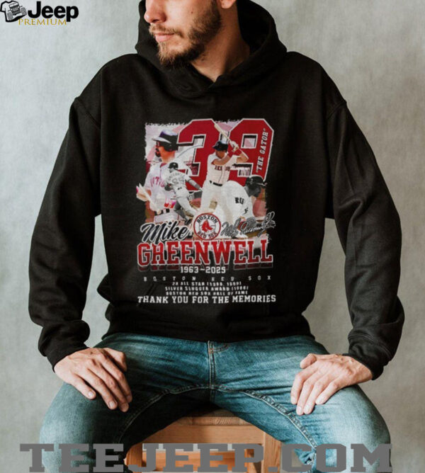 Boston Red Sox Mike Greenwell 1963 2025 Thank You For The Memories signature shirt