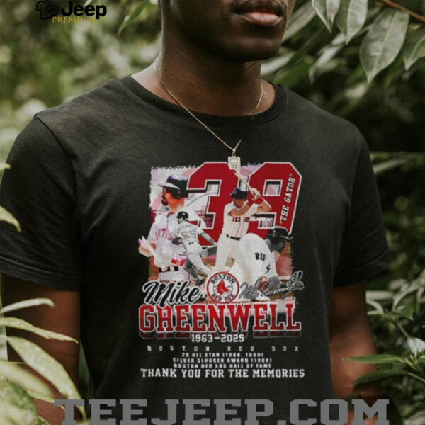 Boston Red Sox Mike Greenwell 1963 2025 Thank You For The Memories signature shirt