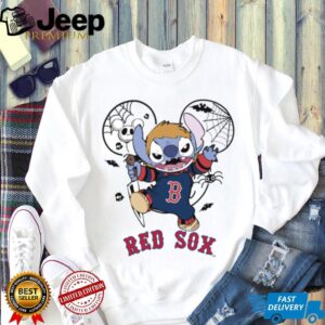 Boston Red Sox Stitch Michael Halloween 2025 T Shirt