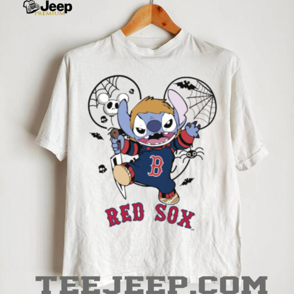 Boston Red Sox Stitch Michael Halloween 2025 T Shirt
