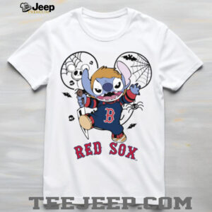 Boston Red Sox Stitch Michael Halloween 2025 T Shirt