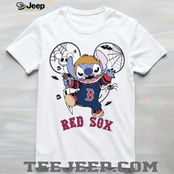 Boston Red Sox Stitch Michael Halloween 2025 T Shirt