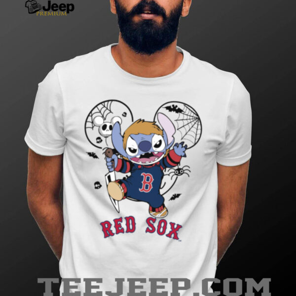 Boston Red Sox Stitch Michael Halloween 2025 T Shirt