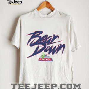 Breakingt Shop Arizona Wildcats Bear Down Cactus Logo T Shirt