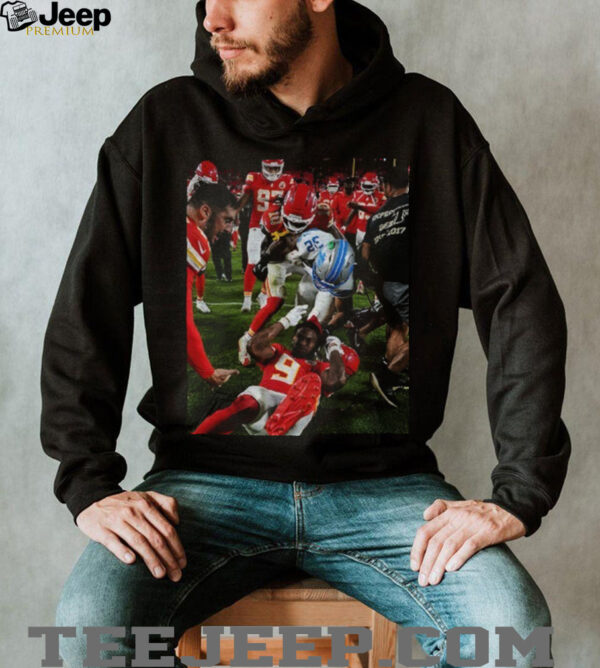 Brian Branch With Juju Smith Schuster Detroit Lions vs Chiefs shirt