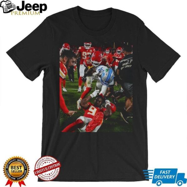 Brian Branch With Juju Smith Schuster Detroit Lions vs Chiefs shirt