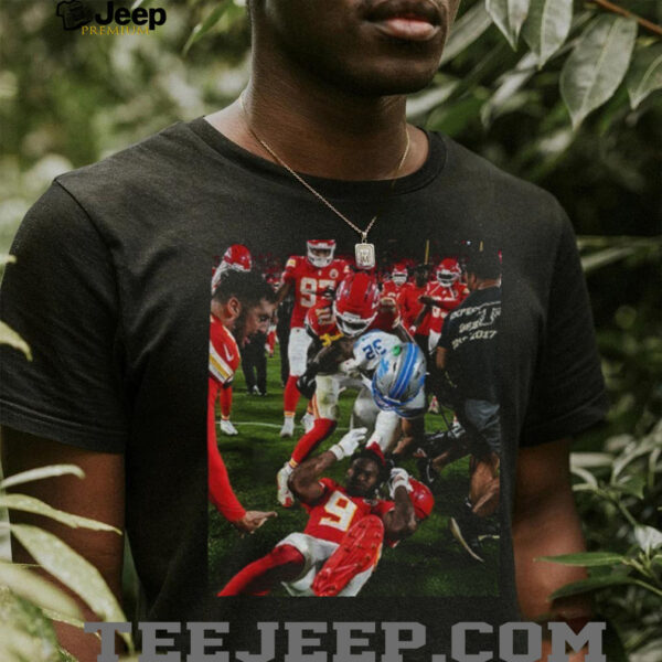 Brian Branch With Juju Smith Schuster Detroit Lions vs Chiefs shirt