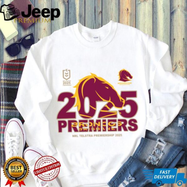 Brisbane Broncos 2025 NRL Premiership T Shirt