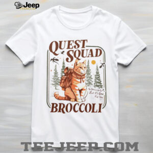 Broccoli Cat Storm Quest Squad Broccoli shirt