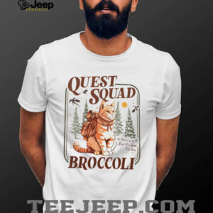 Broccoli Cat Storm Quest Squad Broccoli shirt