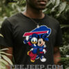 Carolina Panthers Donald Duck and Minnie Mouse Fan Shirt