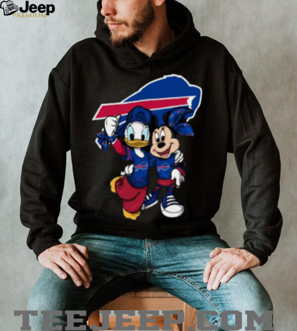 Buffalo Bills Mickey Mouse and Donald Duck Football Players Shirt