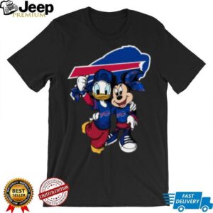 Buffalo Bills Mickey Mouse and Donald Duck Football Players Shirt