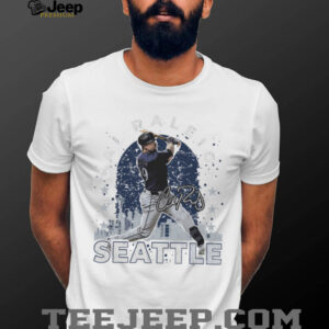 Cal Raleigh Seattle Mariners Gritty Skyline T Shirt