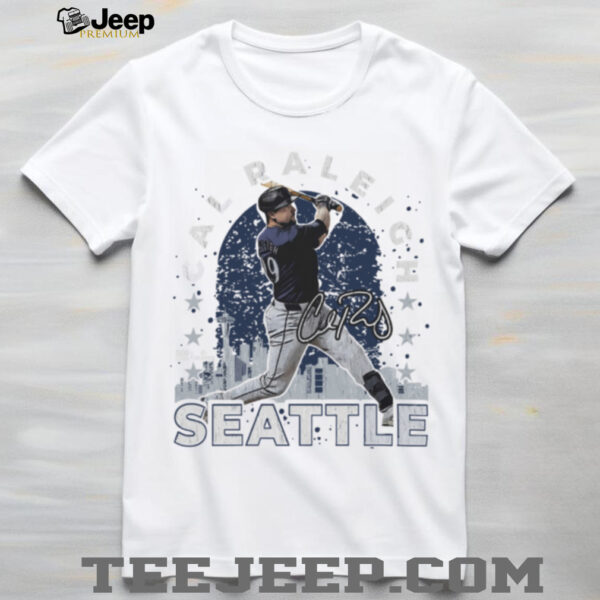 Cal Raleigh Seattle Mariners Gritty Skyline T Shirt