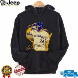 Call the ‘Pen William Contreras Milwaukee Brewers baseball State Map signature shirt