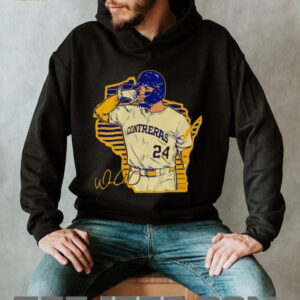 Call the ‘Pen William Contreras Milwaukee Brewers baseball State Map signature shirt