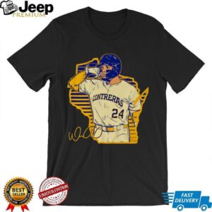 Call the ‘Pen William Contreras Milwaukee Brewers baseball State Map signature shirt