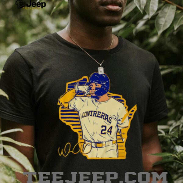 Call the ‘Pen William Contreras Milwaukee Brewers baseball State Map signature shirt