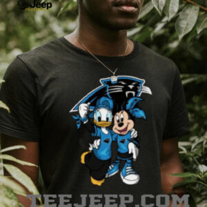 Carolina Panthers Donald Duck and Minnie Mouse Fan Shirt
