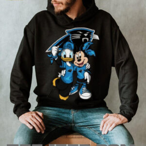 Carolina Panthers Donald Duck and Minnie Mouse Fan Shirt