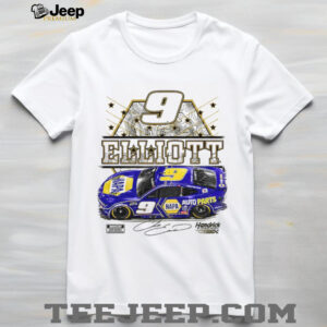 Chase Elliott 9 Hendrick Motorsports NAPA Auto Parts Car Racing logo signature shirt