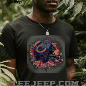Chicago Bears Drip Helmet Tee