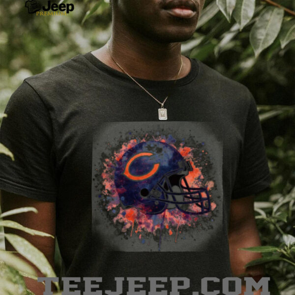 Chicago Bears Drip Helmet Tee