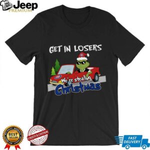 Chicago Cubs Grinch Christmas T Shirt Get In Losers We’re Stealing Christmas Holiday Tee