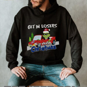 Chicago Cubs Grinch Christmas T Shirt Get In Losers We’re Stealing Christmas Holiday Tee