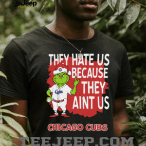 Chicago Cubs Grinch Christmas They Hate Us Ain’t Us T Shirt