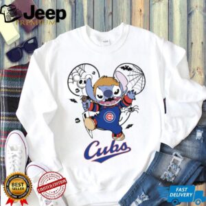 Chicago Cubs Stitch Michael Halloween 2025 T Shirt