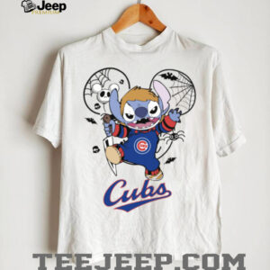 Chicago Cubs Stitch Michael Halloween 2025 T Shirt