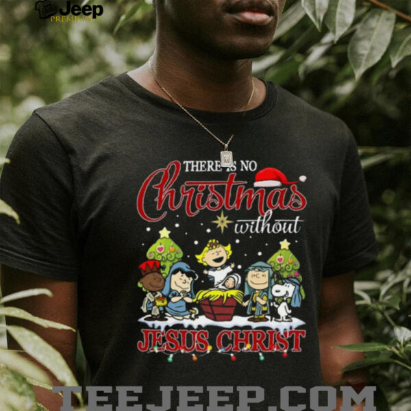 Christian Christmas T Shirt Snoopy Peanuts Nativity Jesus Christ Tee