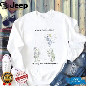 Christmas FDT Frog Dragonfly Turtle why is the president testing our holiday spirit shirt