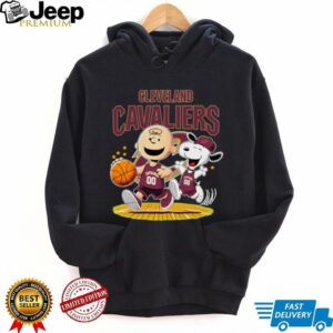 Cleveland Cavaliers X Charlie Brown And Snoopy Playing Basketball Shirt