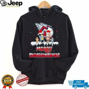 Cleveland Guardians Personalized Bluey Family Christmas Tee – Custom MLB Fan Shirt – Holiday Gift Baseball Outfit for Fans