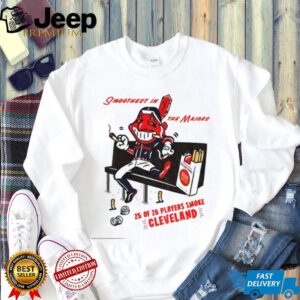 Cleveland Guardians Smoothest In The Majors 25 Of 26 Players Smoke Mascot shirt
