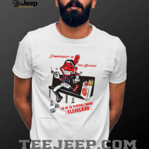 Cleveland Guardians Smoothest In The Majors 25 Of 26 Players Smoke Mascot shirt