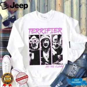 Clown terrifier art the clown scary horror clown spooky Halloween shirt