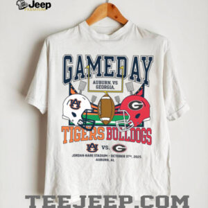 College Gameday Merch Auburn Tigers Football vs Georgia Bulldogs T Shirt
