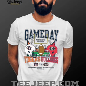 College Gameday Merch Auburn Tigers Football vs Georgia Bulldogs T Shirt