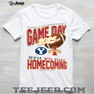 College Gameday Merch Iowa State Cyclones Homecoming Football vs BYU Cougars T Shirt