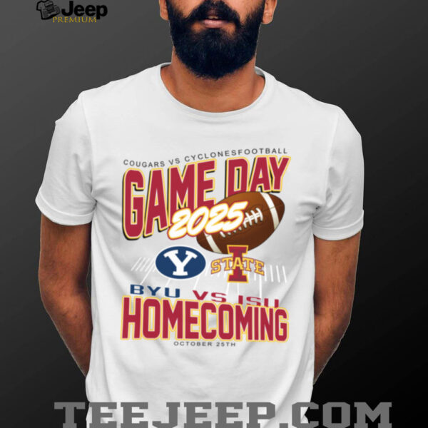 College Gameday Merch Iowa State Cyclones Homecoming Football vs BYU Cougars T Shirt