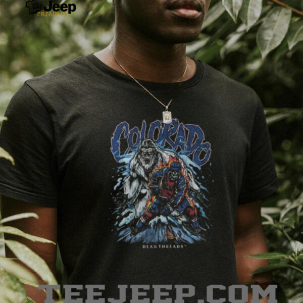 Colorado Avalanche Hockey Skeleton Dead Threads 2025 T shirt
