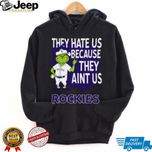 Colorado Rockies Grinch Christmas They Hate Us Ain’t Us T Shirt
